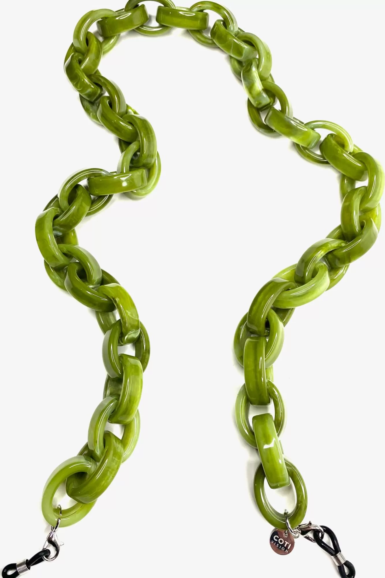 Coti Vision Glasses Chains>Abbracci Fern Green Glasses Chain