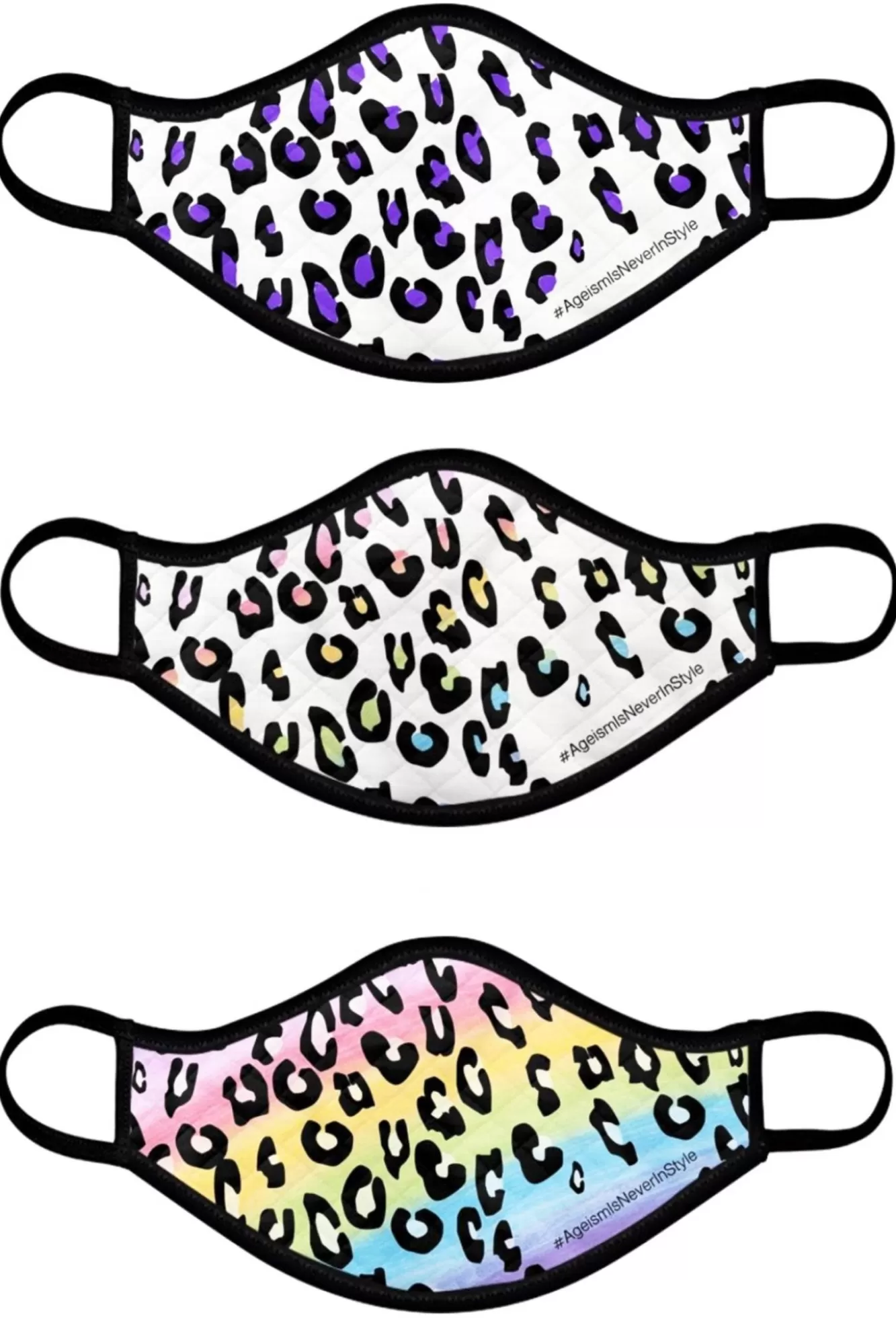 * Face Masks>#Ageismisneverinstyle Face Covering (In 6 Designs) - £5 Per Covering Goes To Hospice Uk