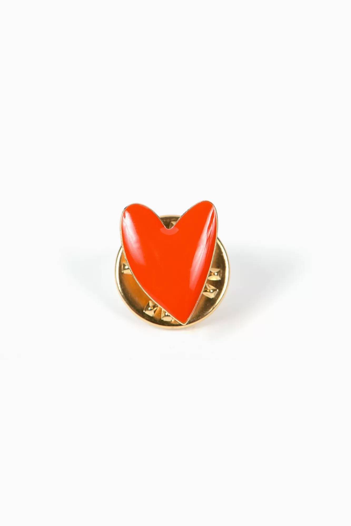 Titlee Brooches & Pins>Cranberry Red Heart Shaped Pin