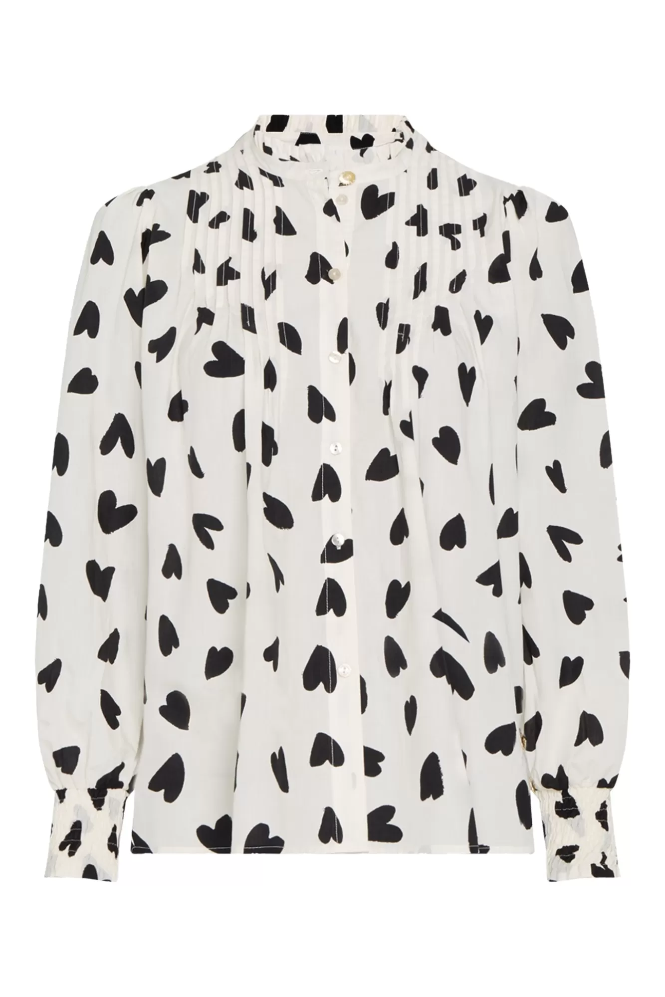 Fabienne Chapot Shirts & Blouses> Lucky Pop Heart Print Blouse