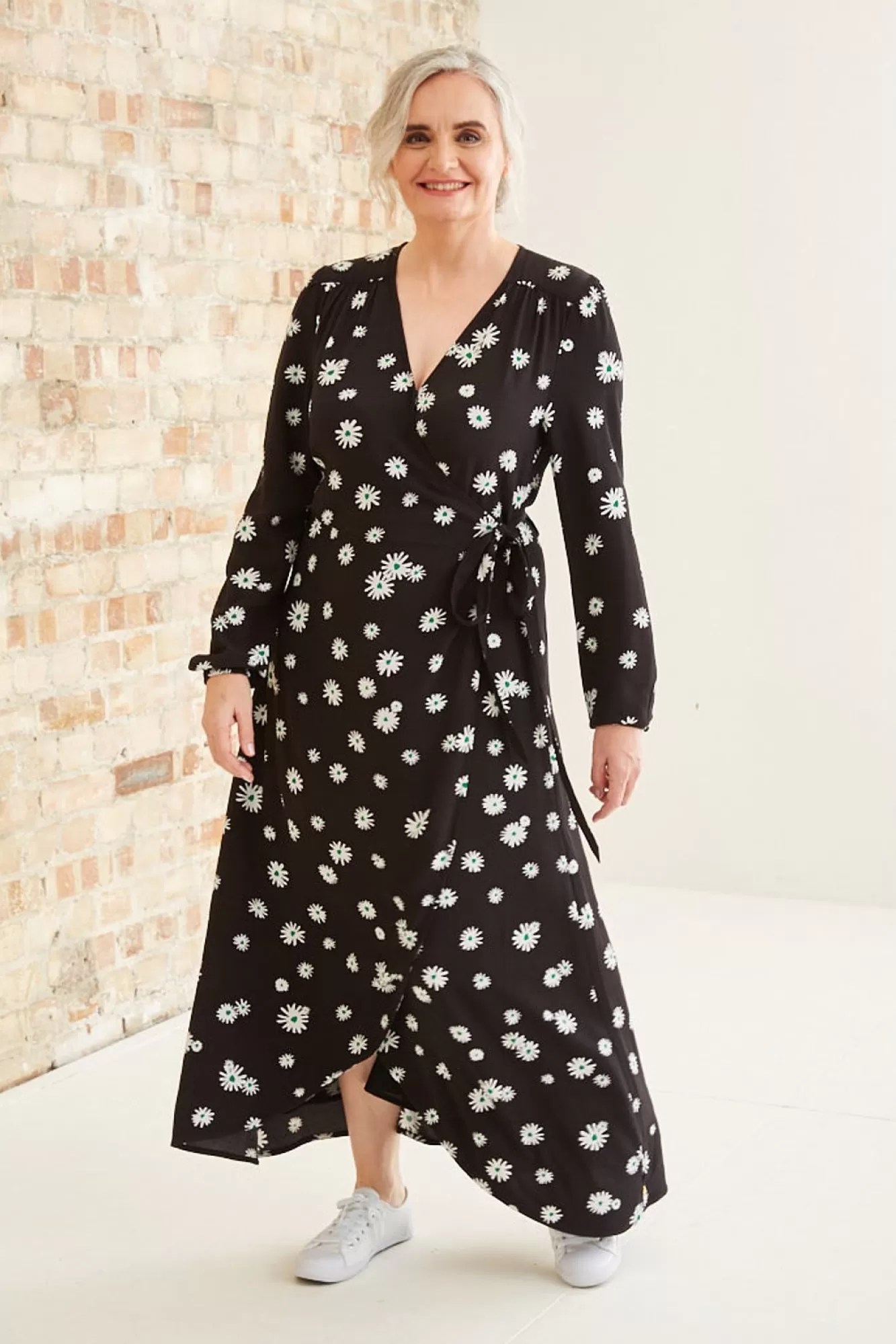 Fabienne Chapot Dresses & Jumpsuits> Miss Daisy Natasja Black Floral Midi Dress