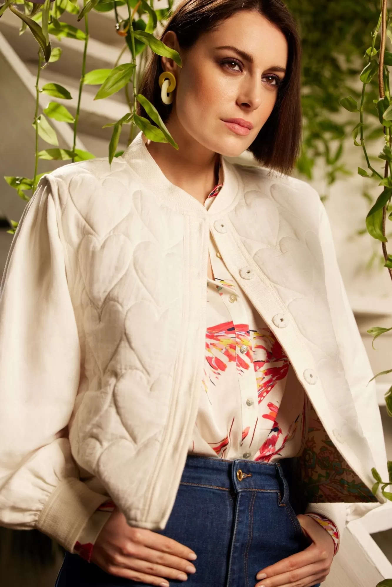 Fabienne Chapot Kimonos, Jackets & Blazers> Patty Heart Quilted Jacket