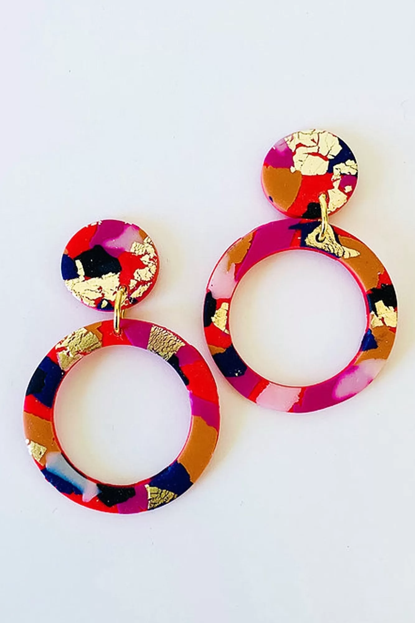 No Shrinking Violet Statement Styles>Fire & Flood Hoop Earrings