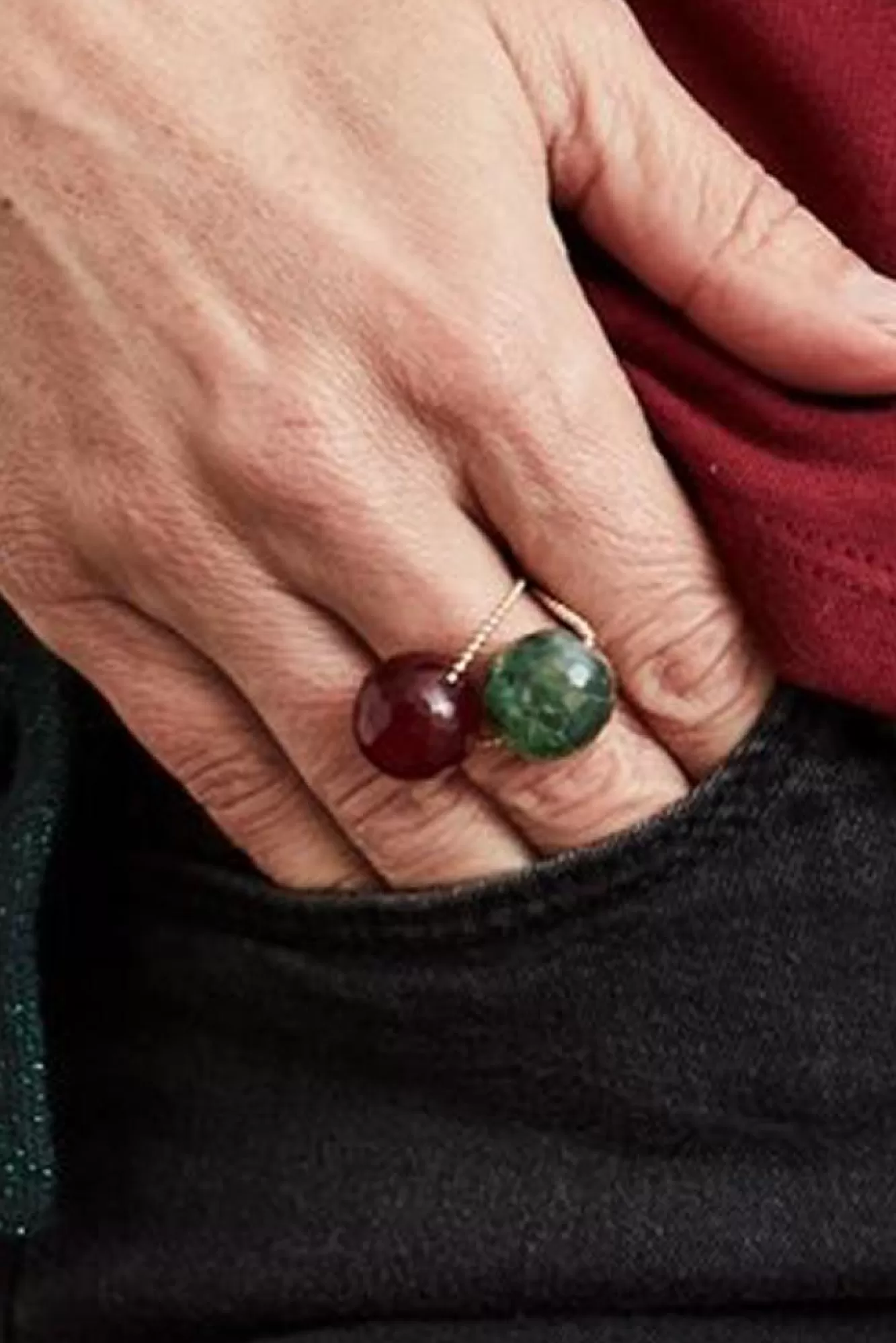 Gem & Tonic Rings>Gembud Dark Semi Precious Stone 9Kt Gold Ring (5 Styles Available)