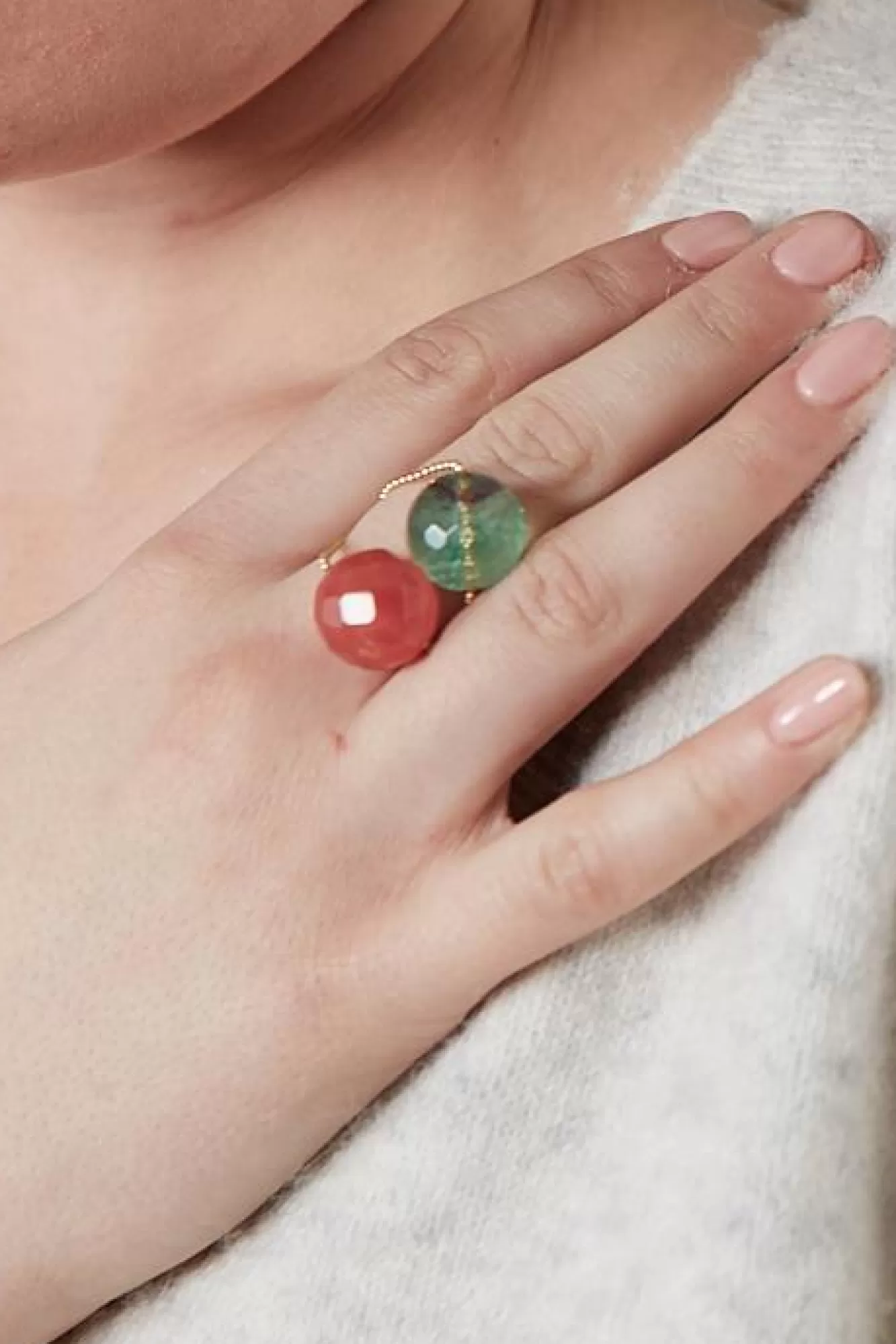 Gem & Tonic Rings>Gembud Semi Precious Stone 9Kt Gold Ring (13 Stones Available)