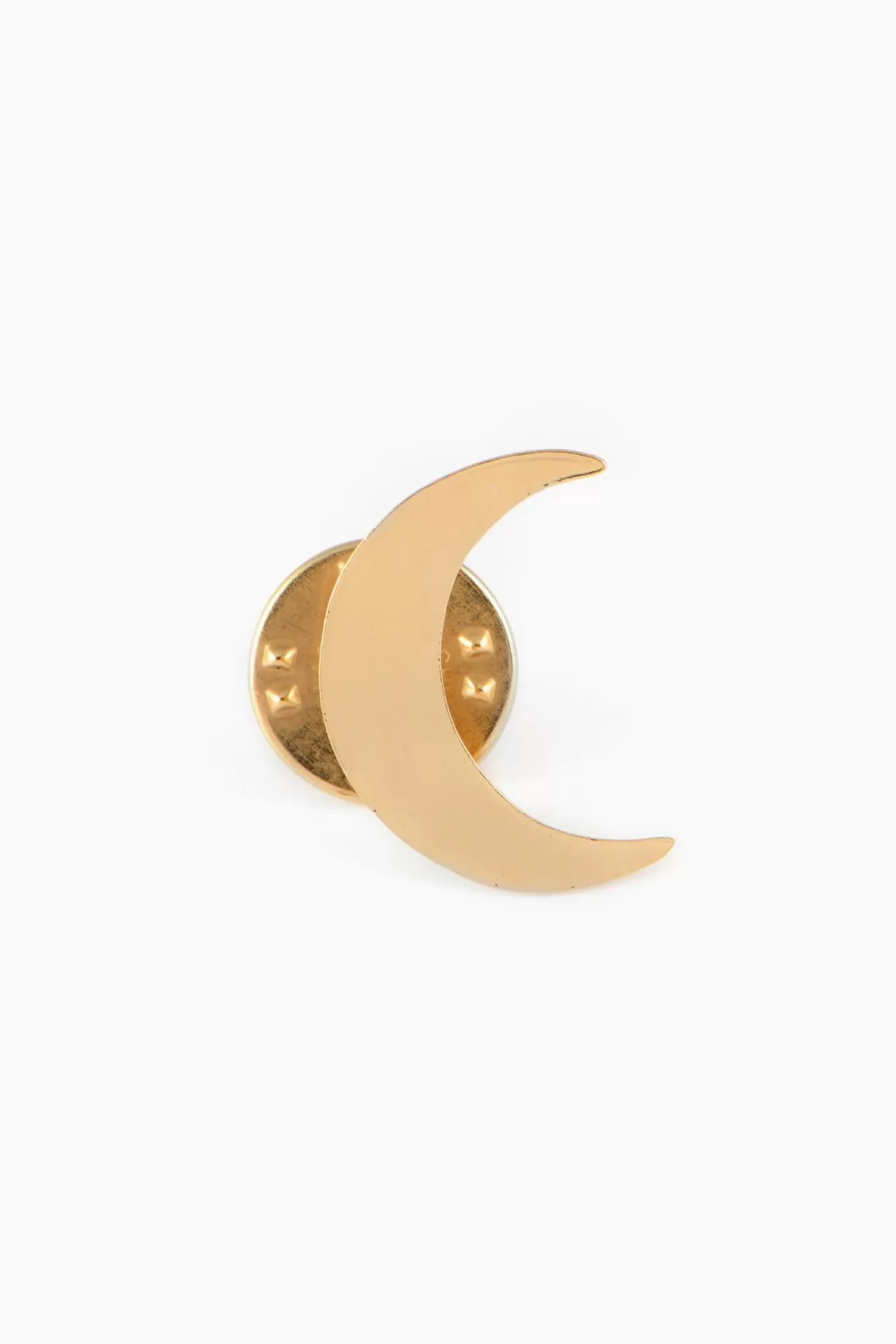 Titlee Brooches & Pins>Gina Gold Crescent Moon Shaped Pin