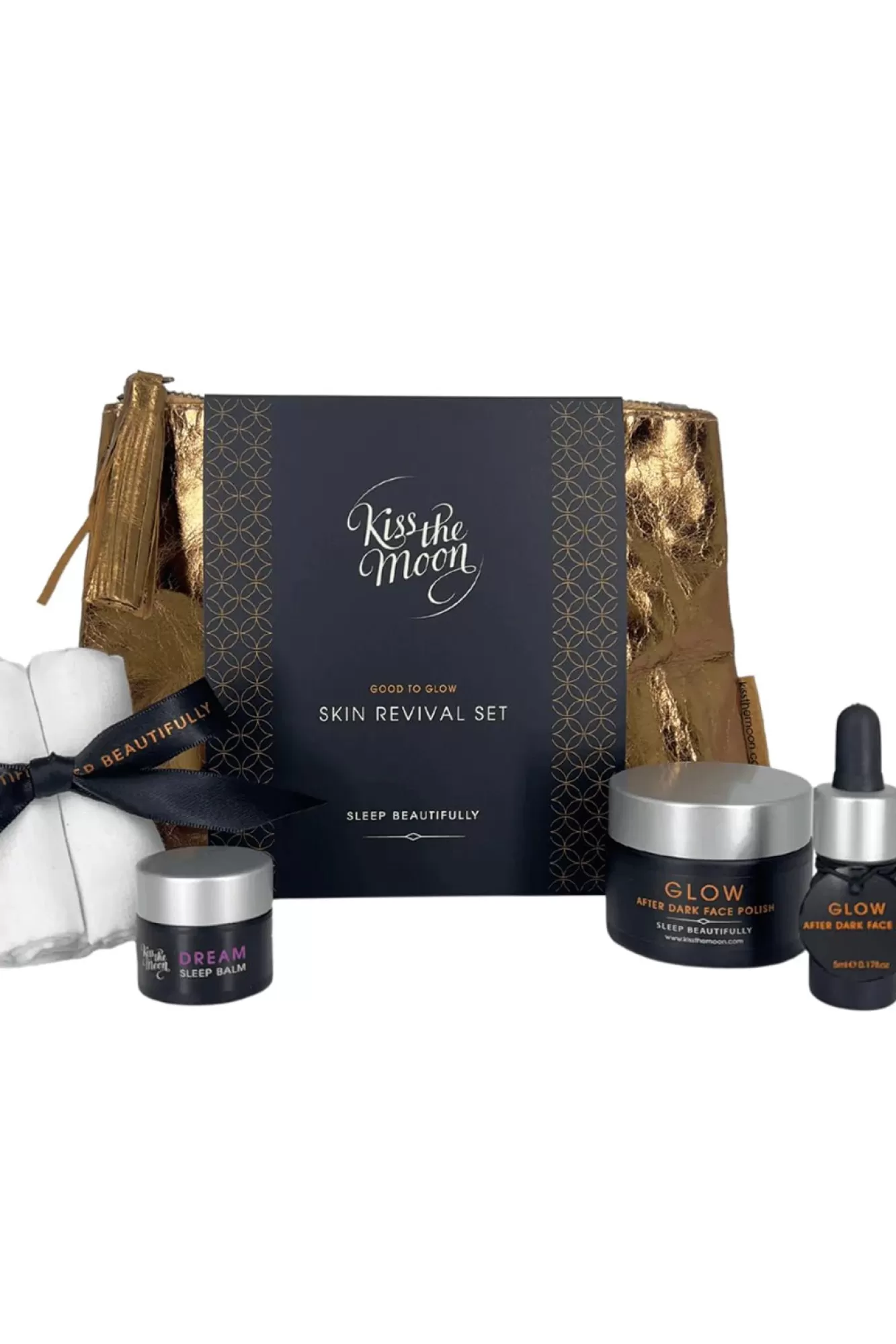 Kiss The Moon Skincare, Bath & Aromatherapy>Good To Glow Face Revival Gift Set With Face Polish, Face Oil And Sleep Balm