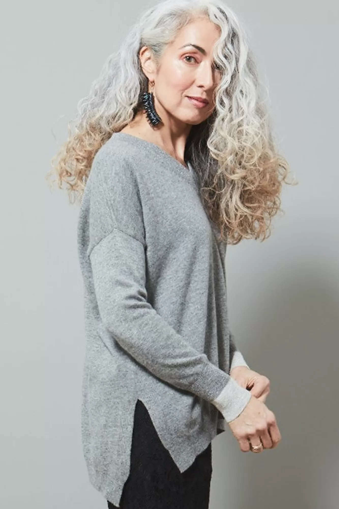 Jacynth London Knitwear & Sweatshirts> Mercury Lurex Cashmere Jumper