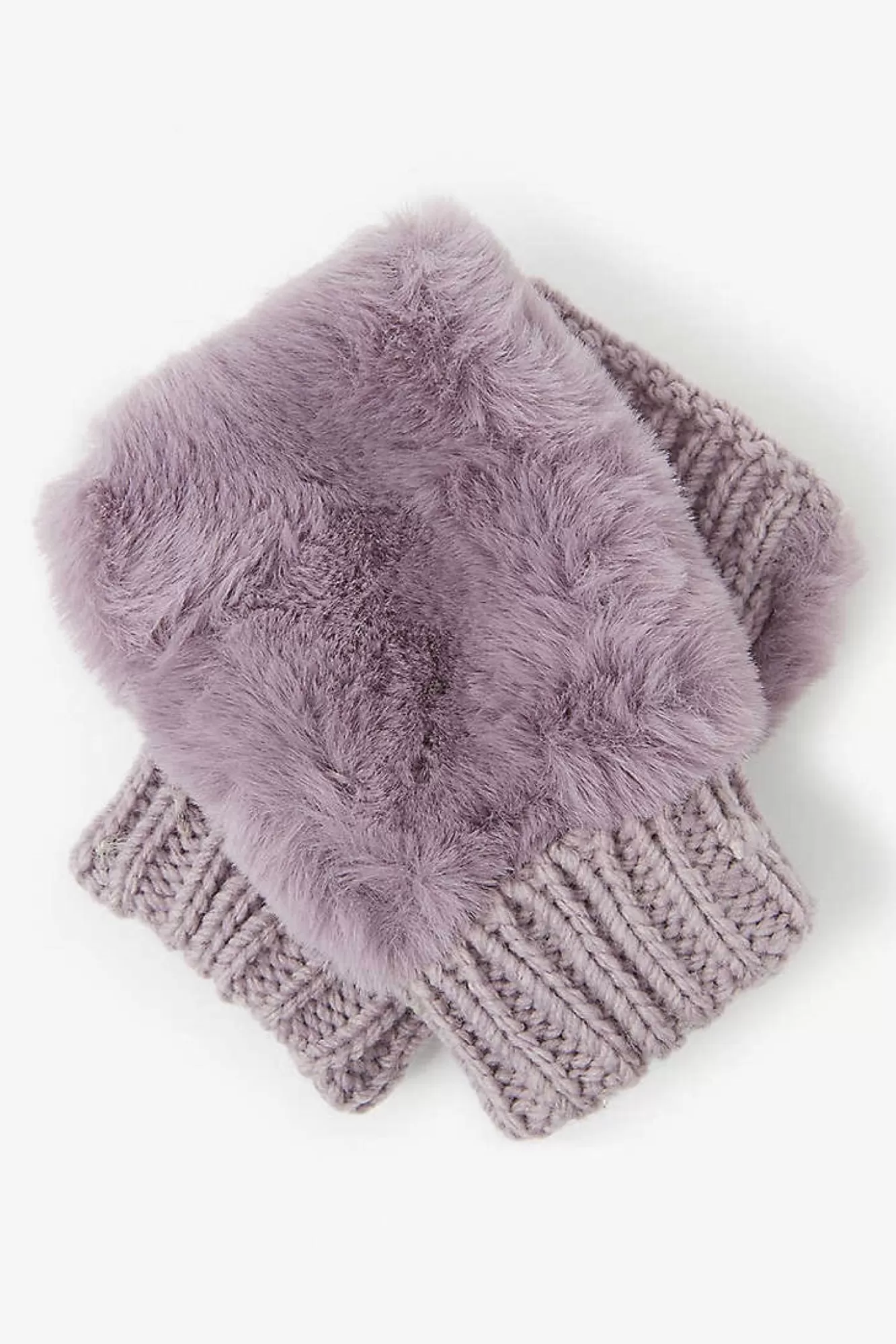 Jakke Gloves & Mittens> Sofia Faux Fur Fingerless Gloves (Available In Pink, Olive & Lavender)