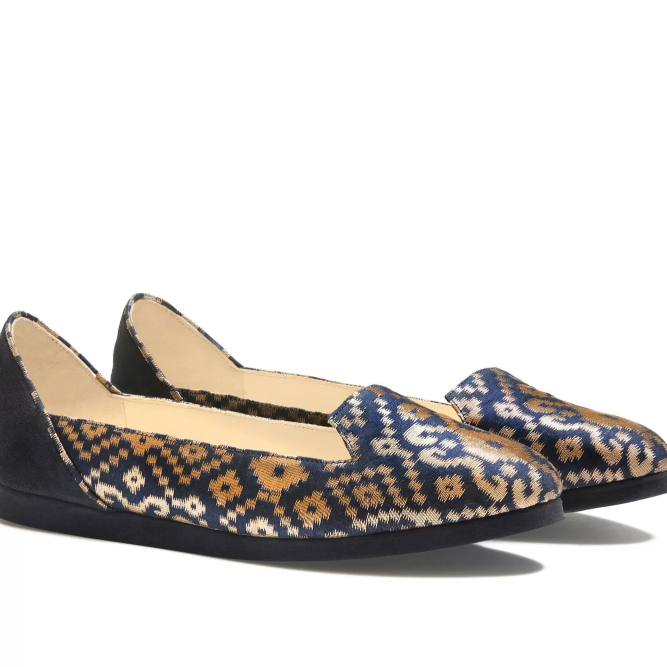 Bote A Mano Flat Pumps>Midnight In Banaras Flats With Micro Foam Shock Absorption Soles