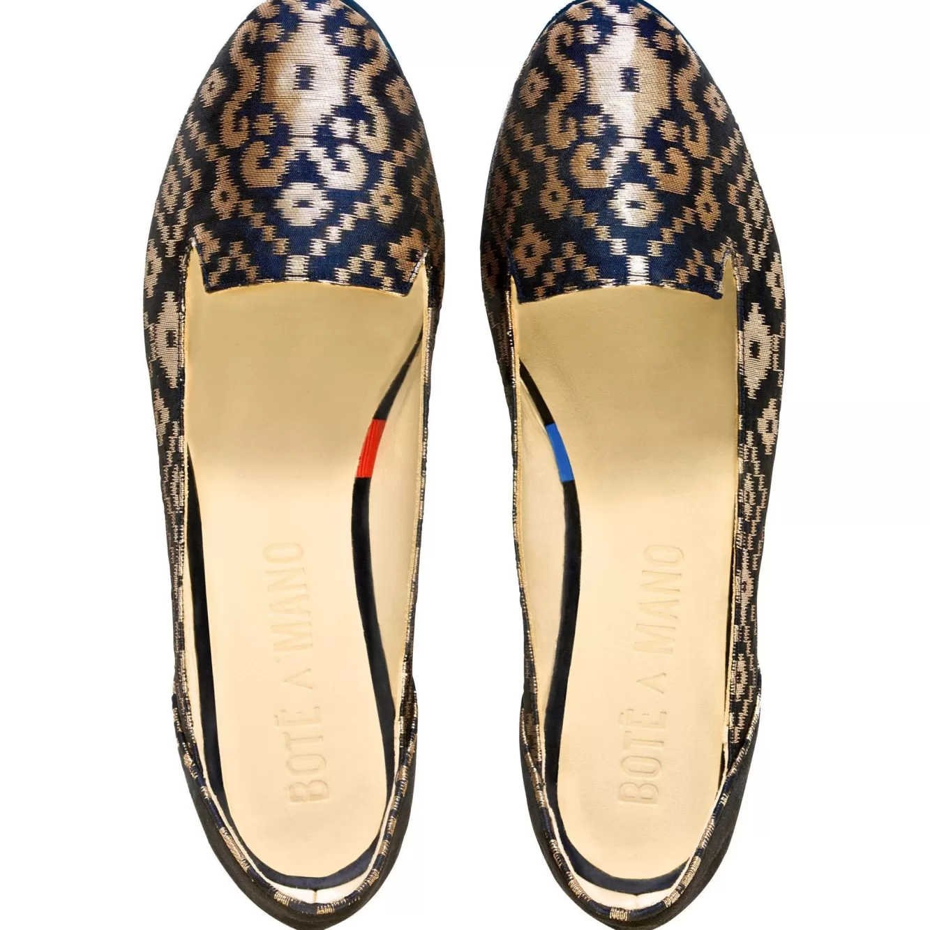 Bote A Mano Flat Pumps>Midnight In Banaras Flats With Micro Foam Shock Absorption Soles