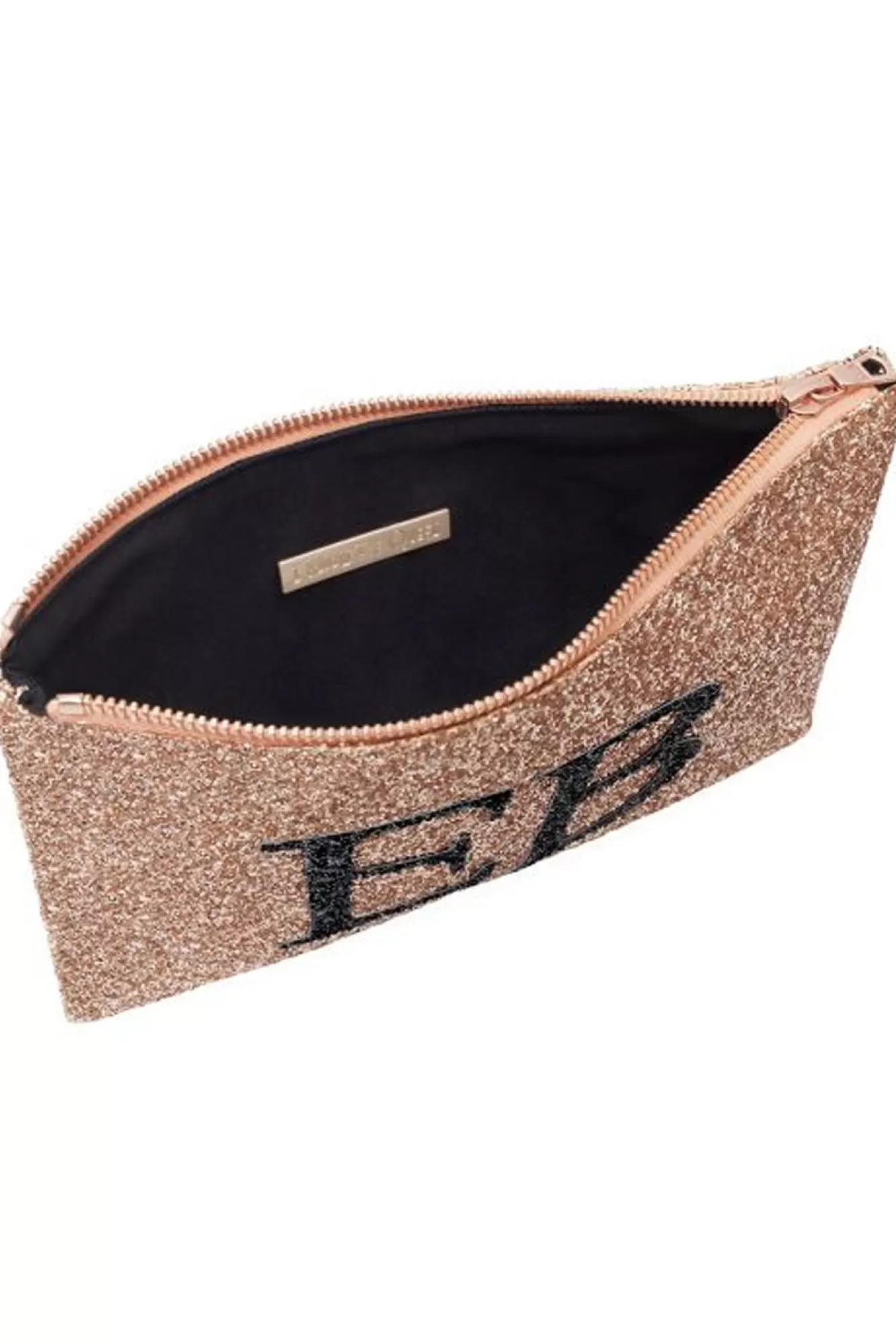 I KNOW THE QUEEN Latest Arrivals>Monogram Glitter Clutch Bag (Available In 7 Colour Ways)