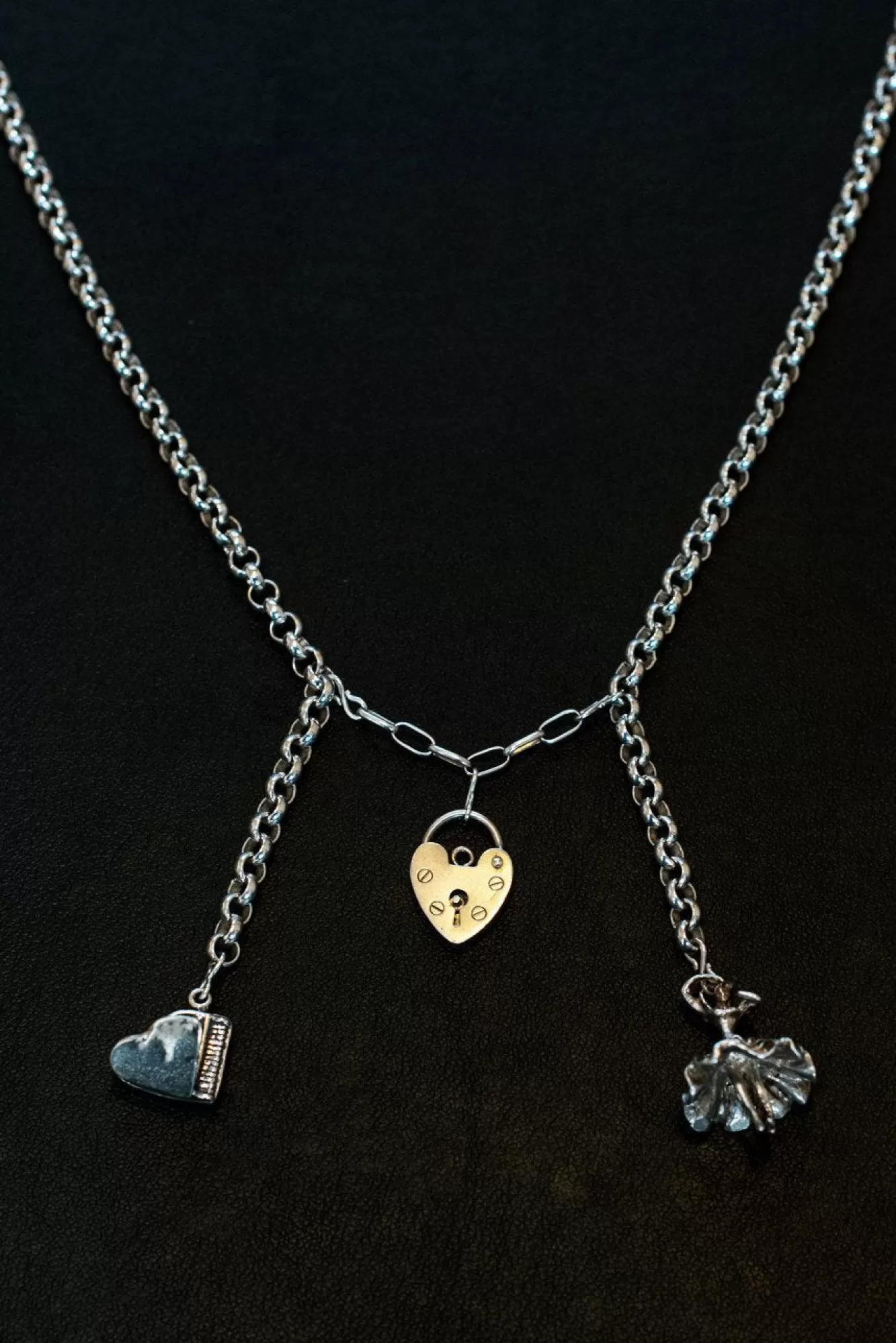 Hooked One-Of-A-Kind>Music, Love And Dancing Sterling Silver One-Of-A-Kind Necklace