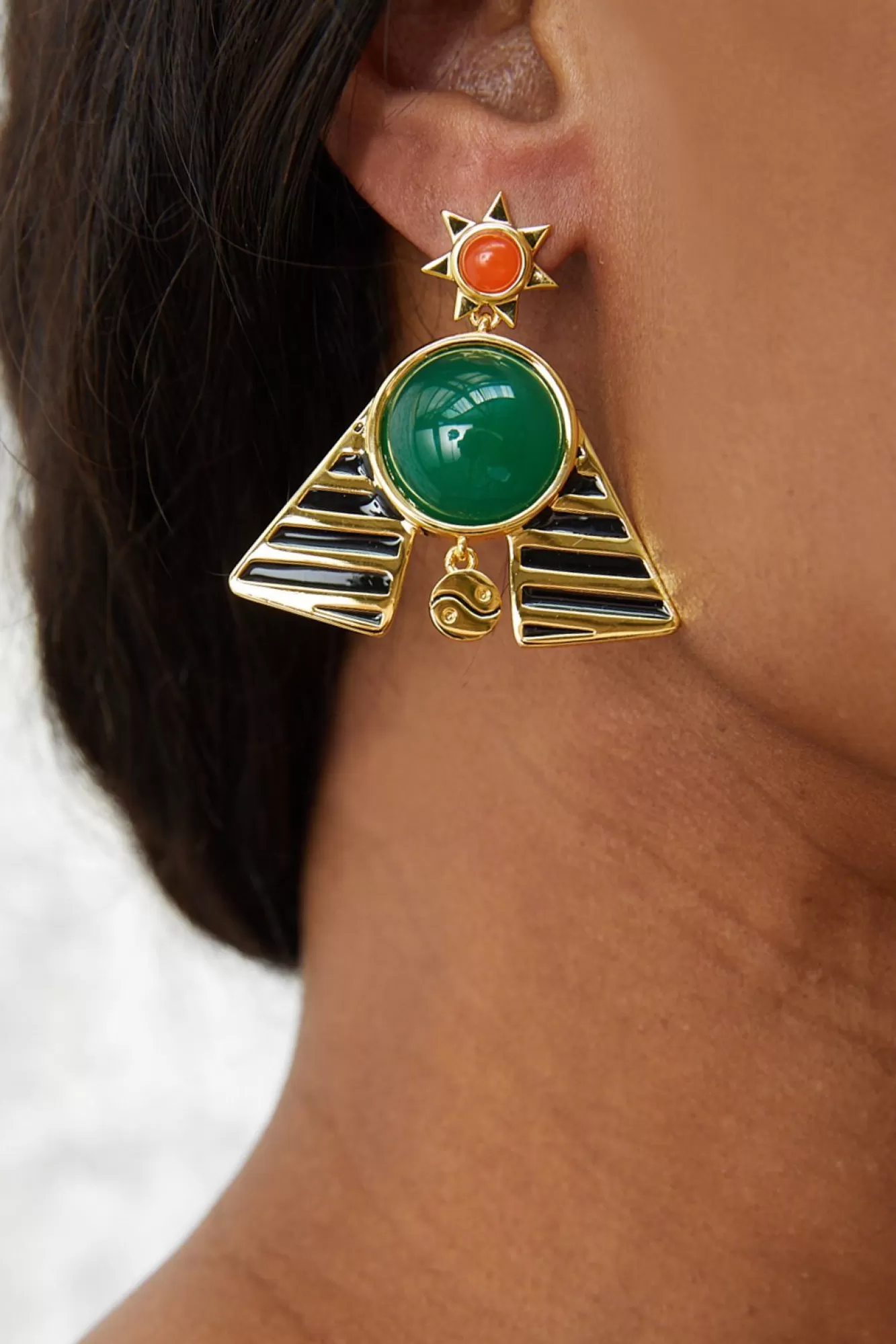 Milk Tooth Statement Styles>Pharaoh Statement Earrings