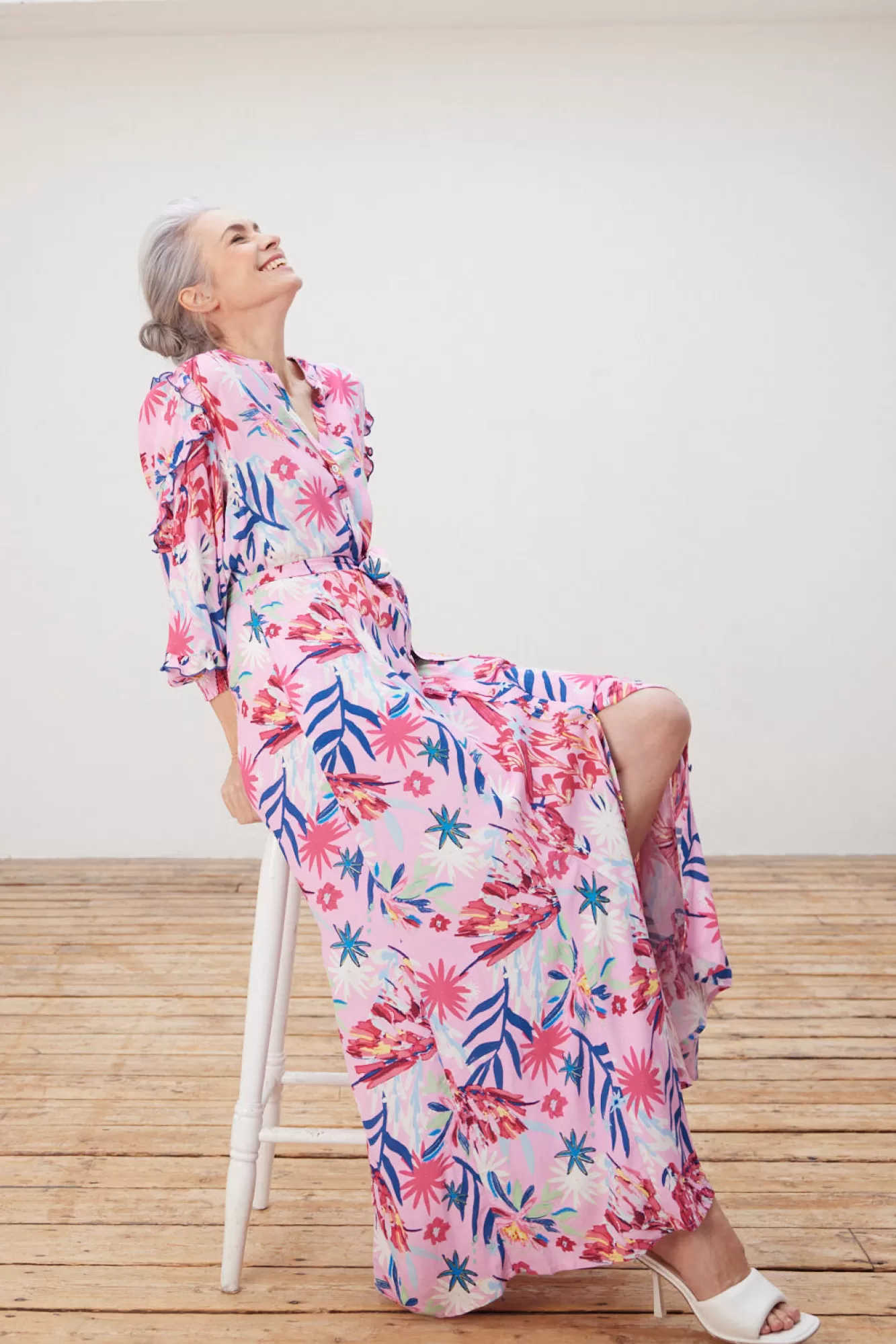 POM Amsterdam Dresses & Jumpsuits> Botanical Pink Maxi Dress