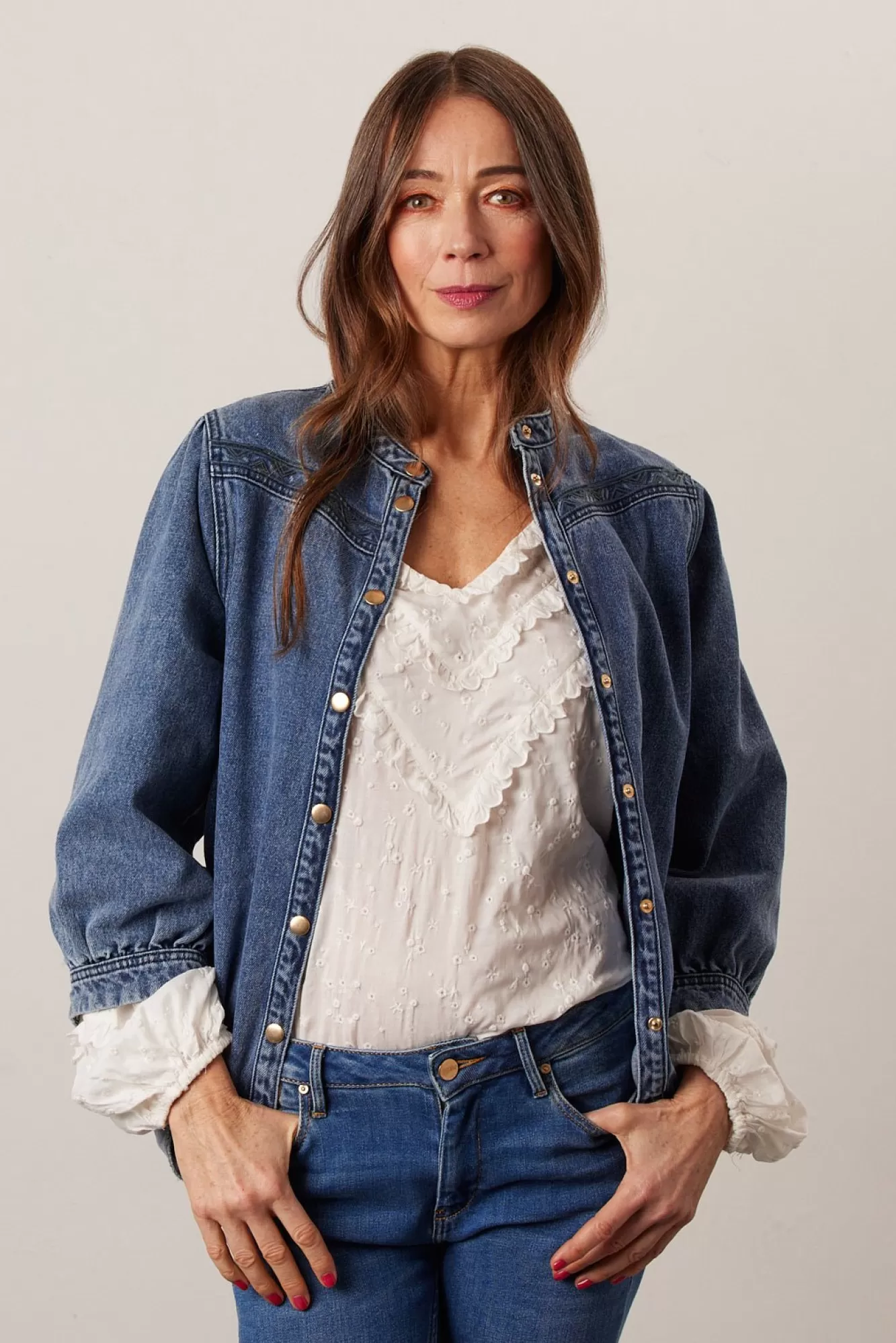 POM Amsterdam Denim> Denim Indigo Jacket