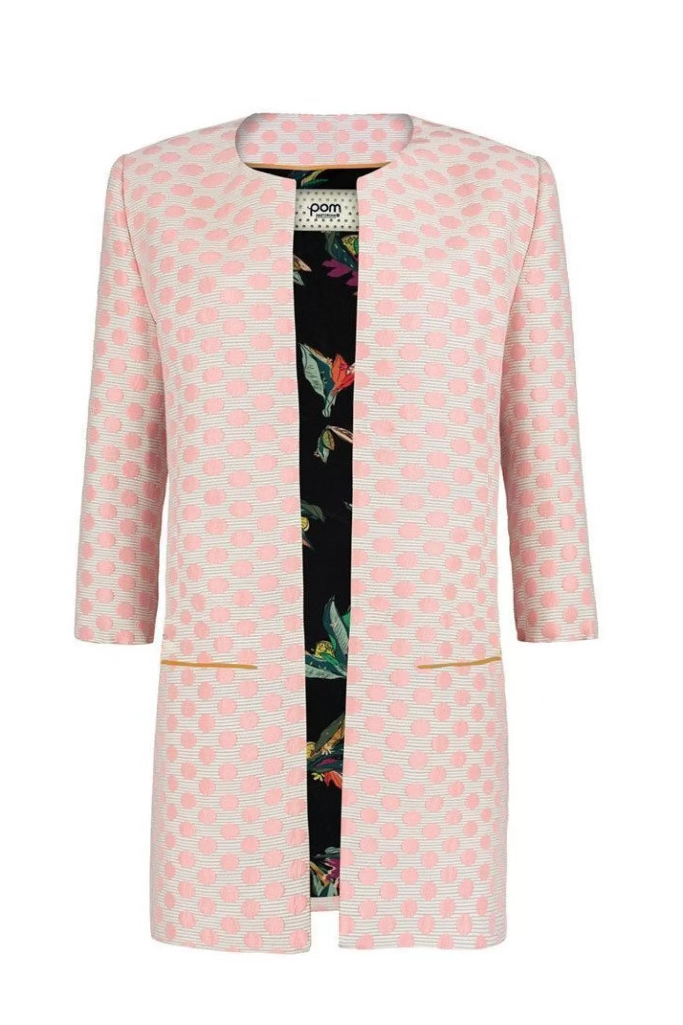 POM Amsterdam Kimonos, Jackets & Blazers> Polka Dots Pink Jacket