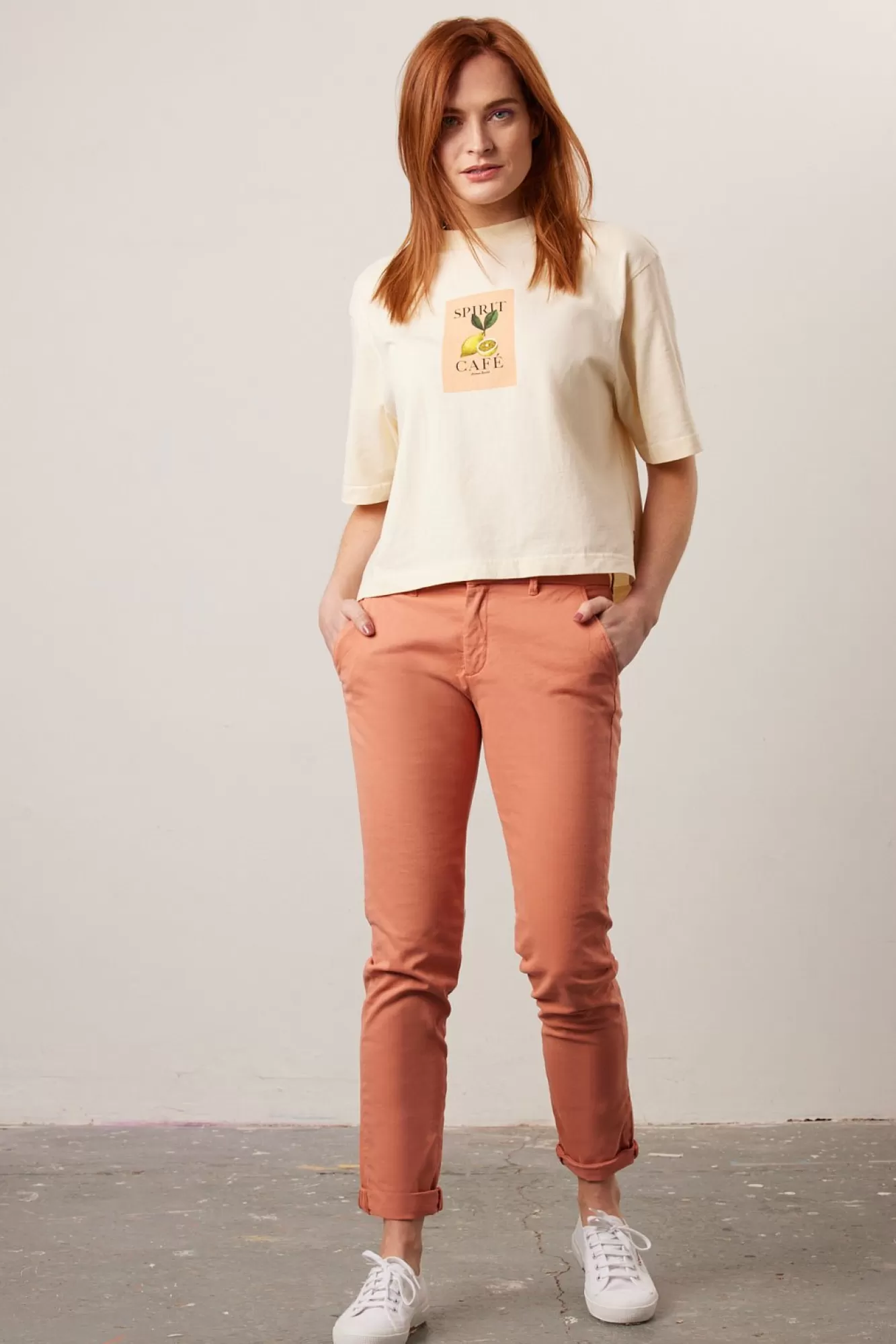 Reiko Skirts & Trousers> Sandy Coral Haze Chinos