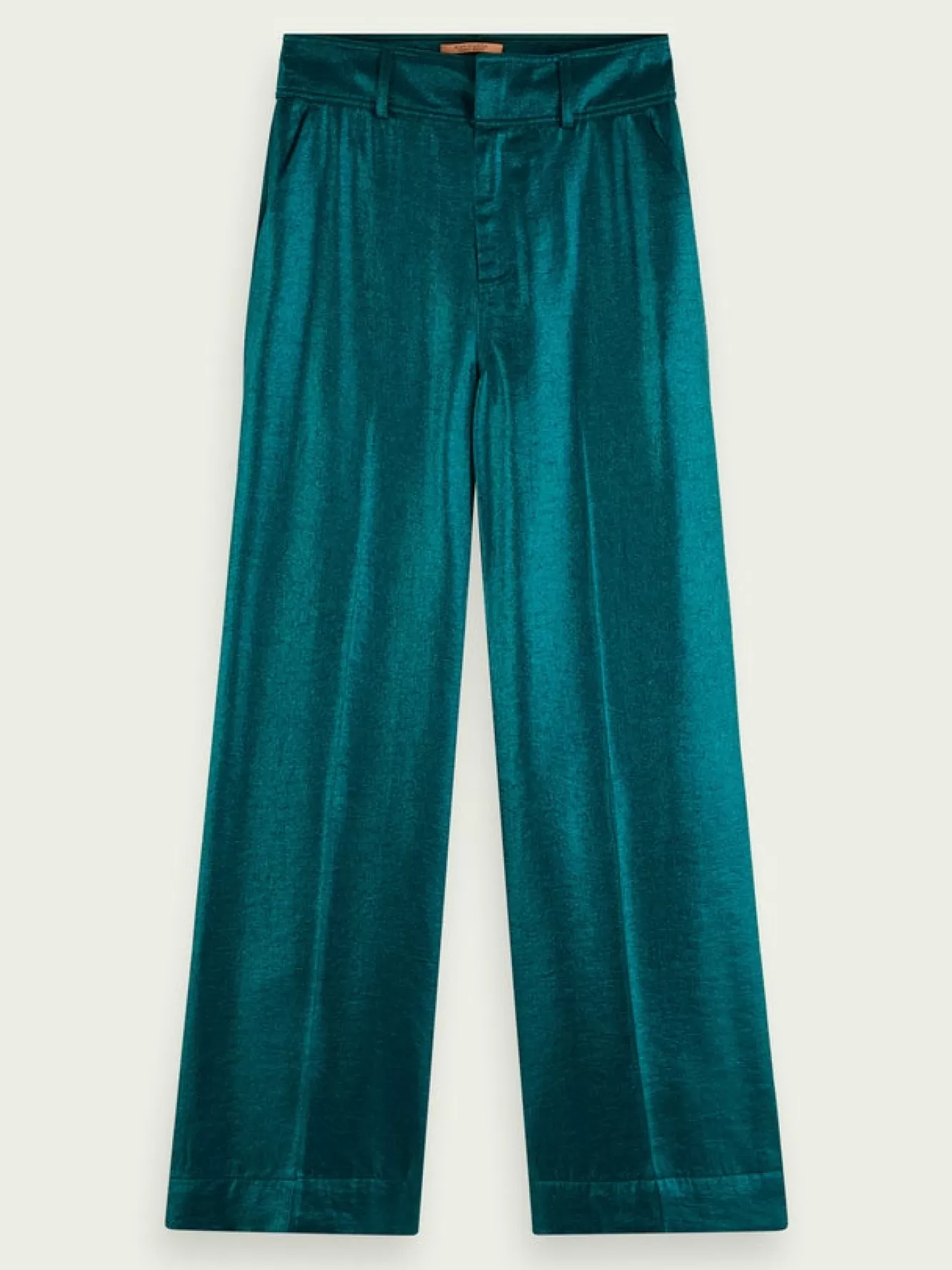 Scotch & Soda Skirts & Trousers> Emerald Metallic Trousers