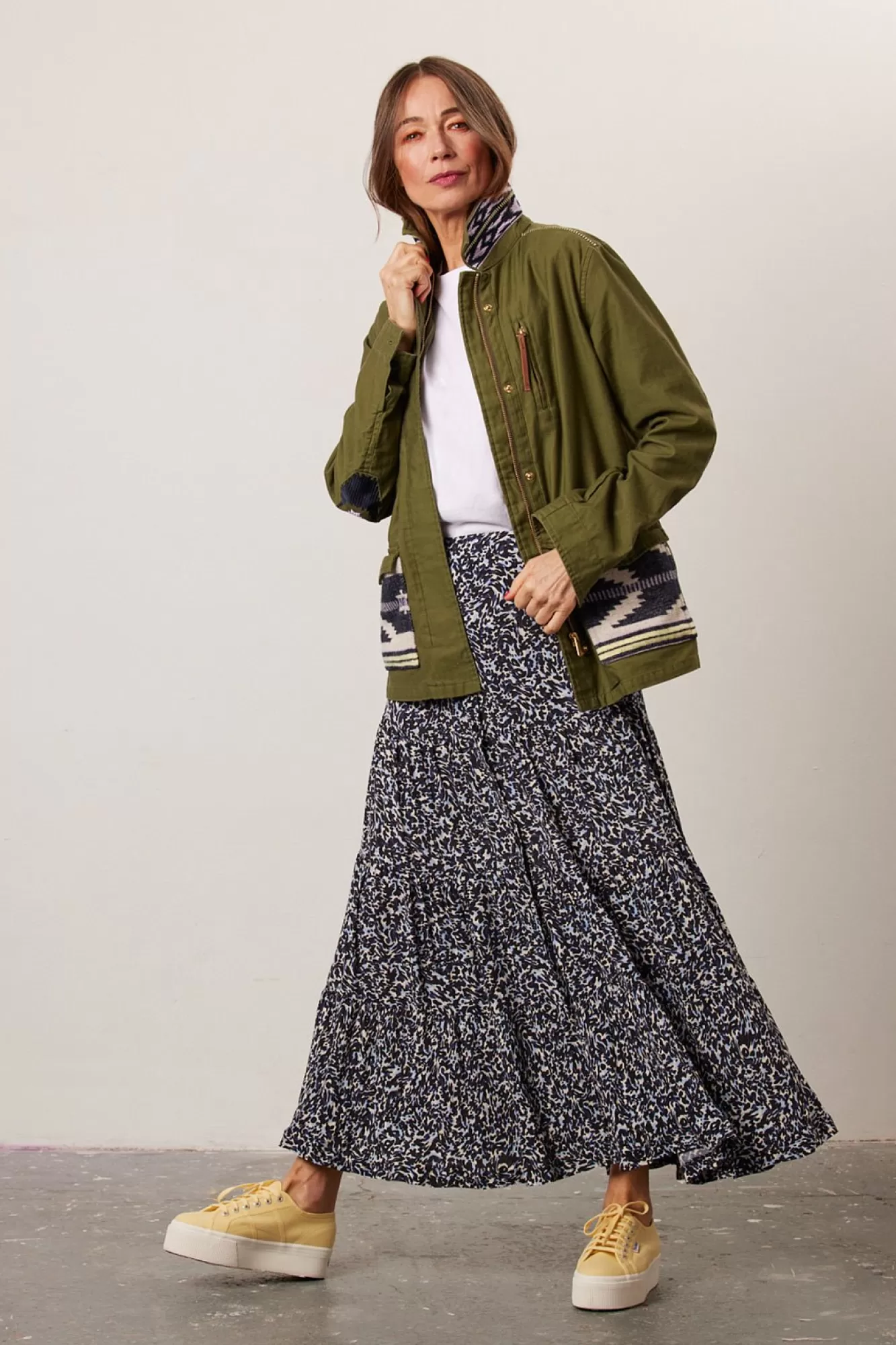 Scotch & Soda Skirts & Trousers> Patterned Midi Skirt