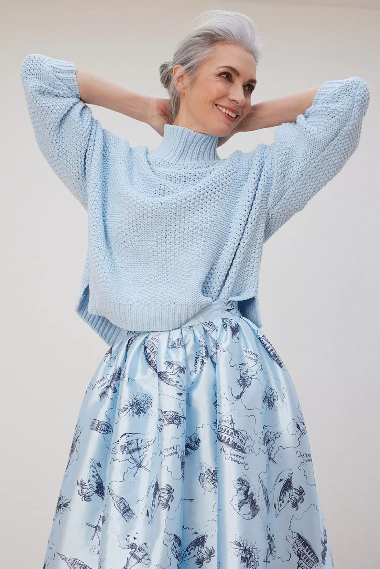 Stella Nova Knitwear & Sweatshirts> Fenja Sky Blue Jumper