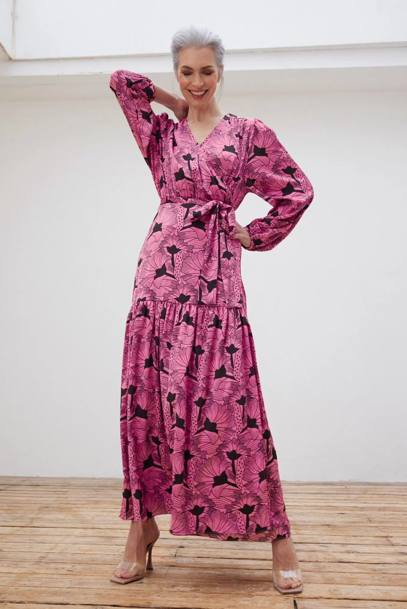 Stella Nova Dresses & Jumpsuits> Tyra My Pink Flowers Maxi Dress