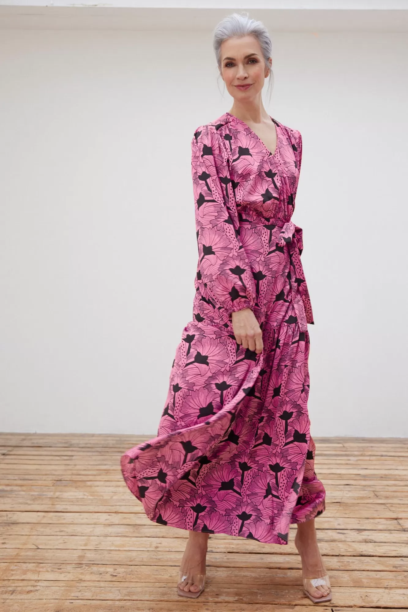 Stella Nova Dresses & Jumpsuits> Tyra My Pink Flowers Maxi Dress