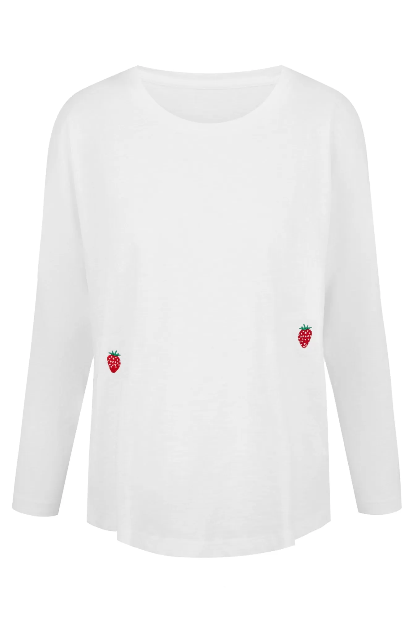 Ingmarson Tops & T-Shirts>Strawberry Slub White T-Shirt