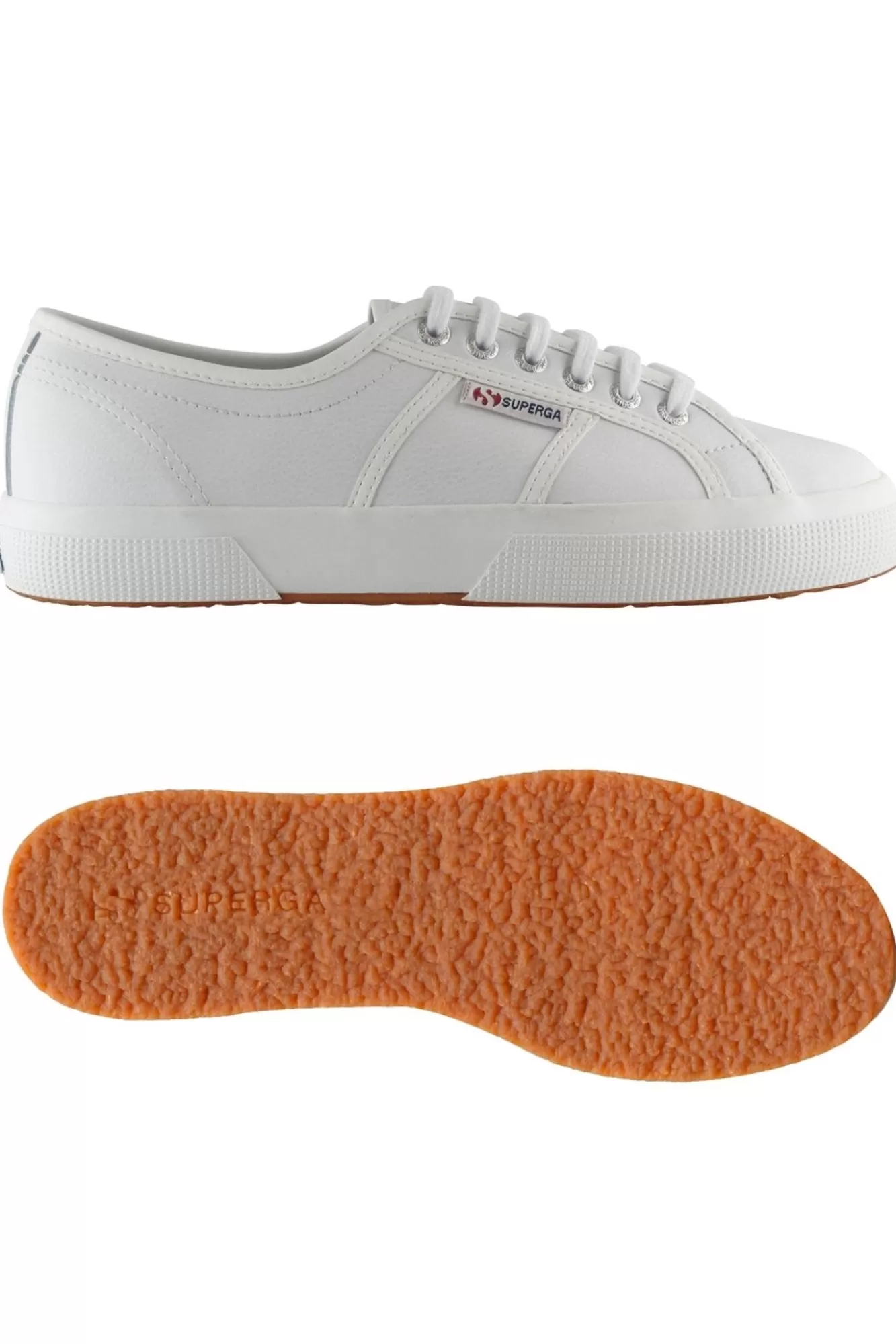 Superga Latest Arrivals> 2750 Efglu White Leather Trainers