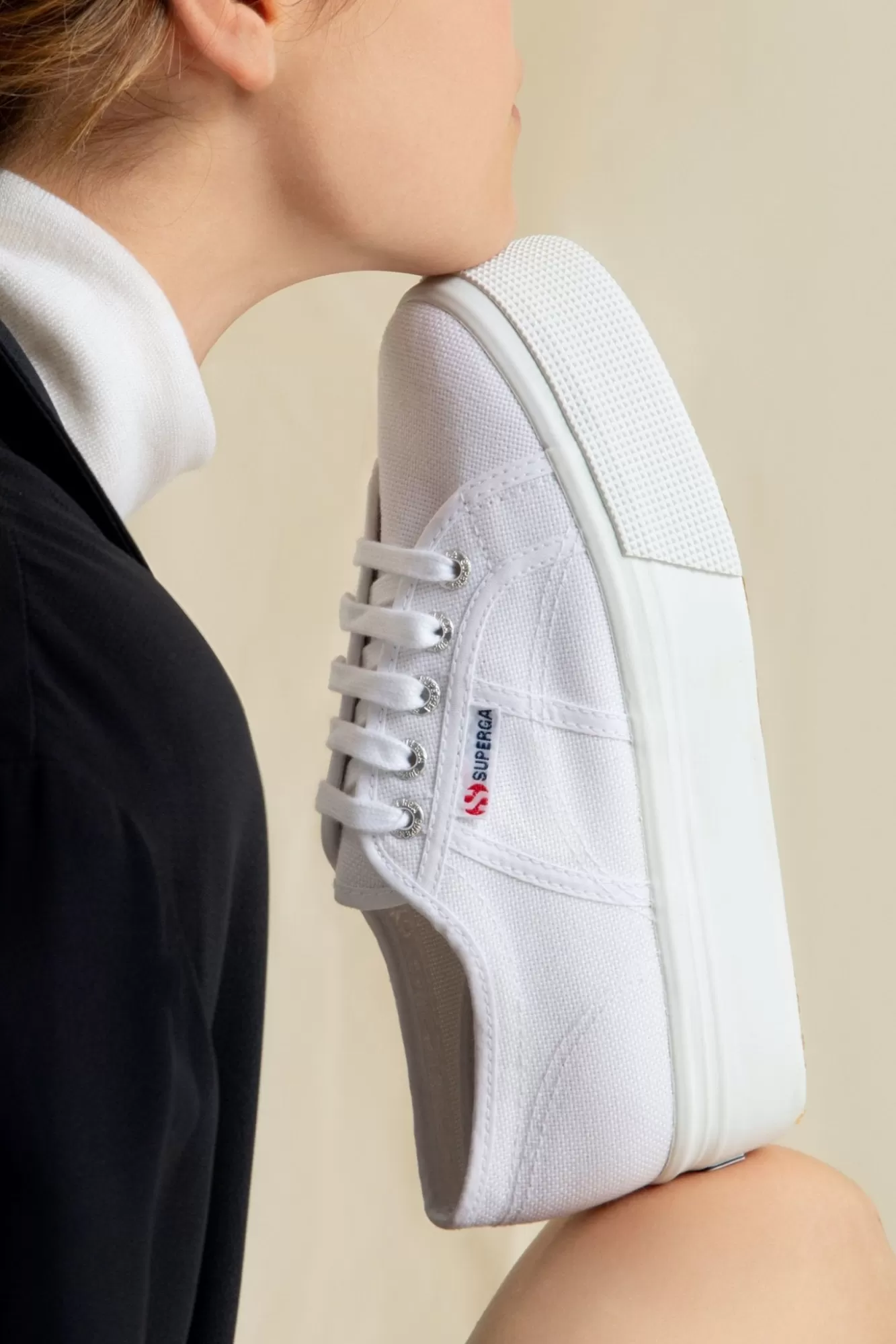 Superga Latest Arrivals> 2790 Linea Up & Down White Flatform Trainers