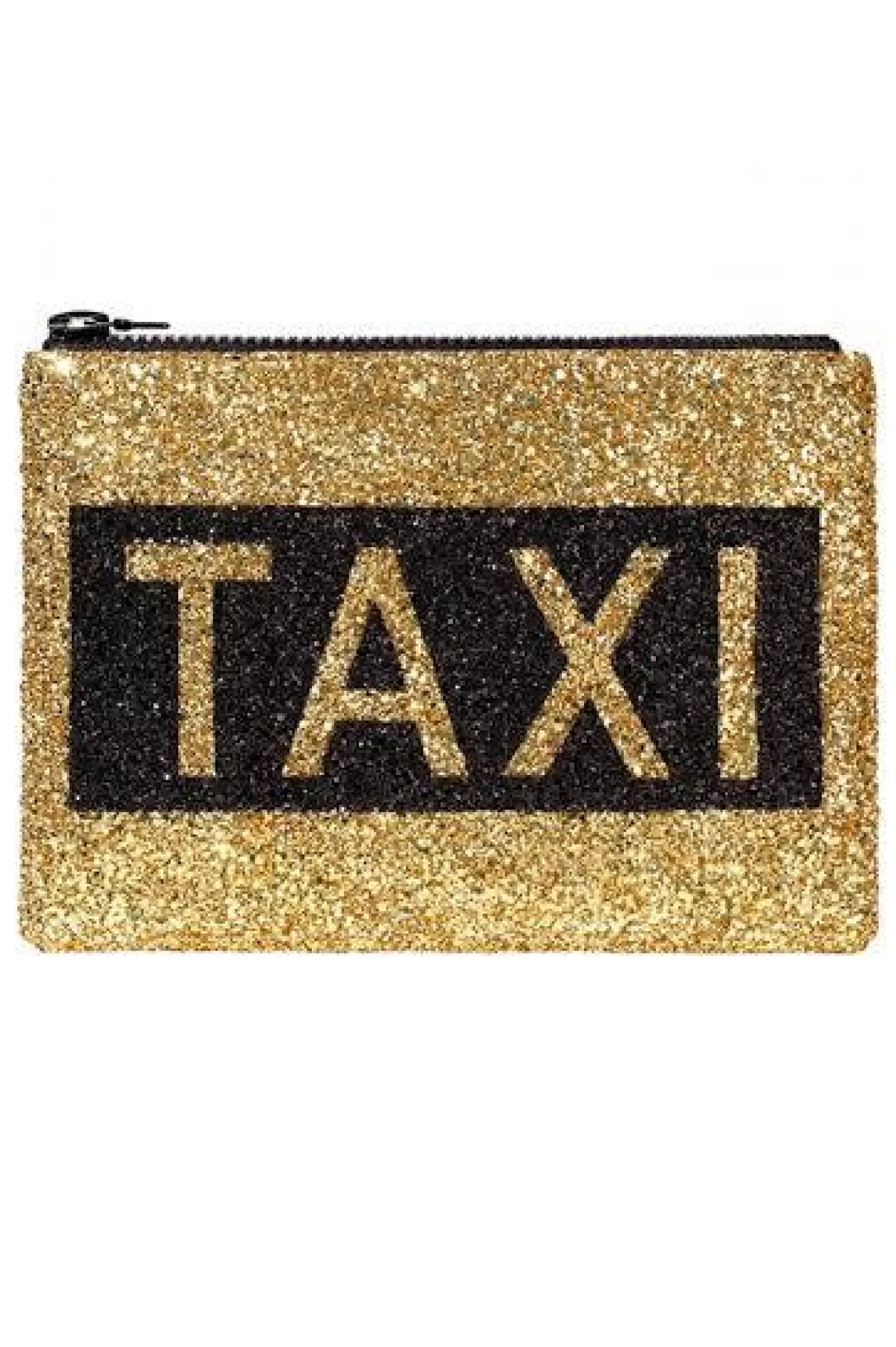 I KNOW THE QUEEN Latest Arrivals>Taxi Glitter Clutch Bag