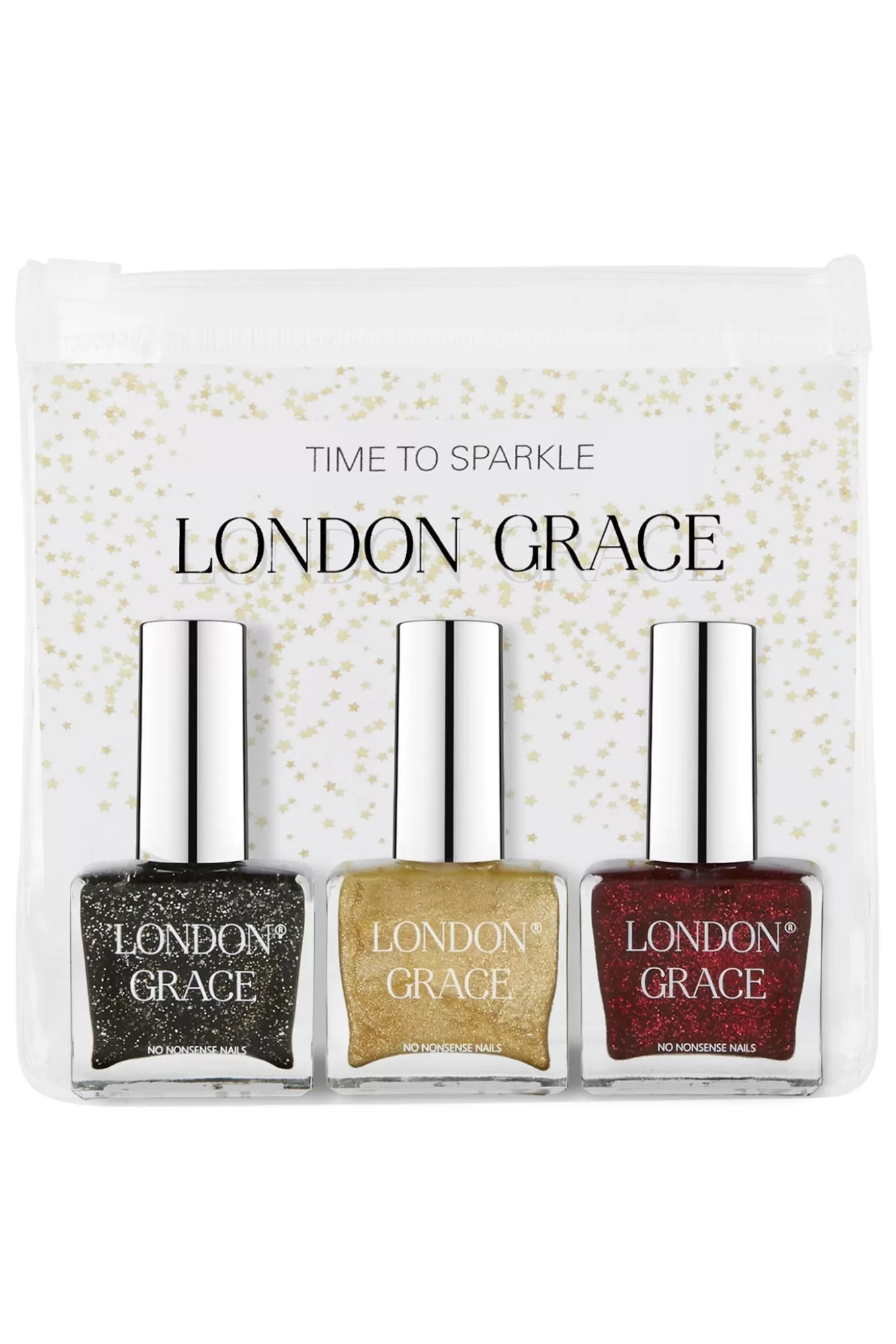 London Grace Nails>Time To Sparkle Glitter Nail Polish Trio